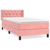 3131110 vidaXL Divan Bed and Mattress Pink 80x200 Cm Velvet