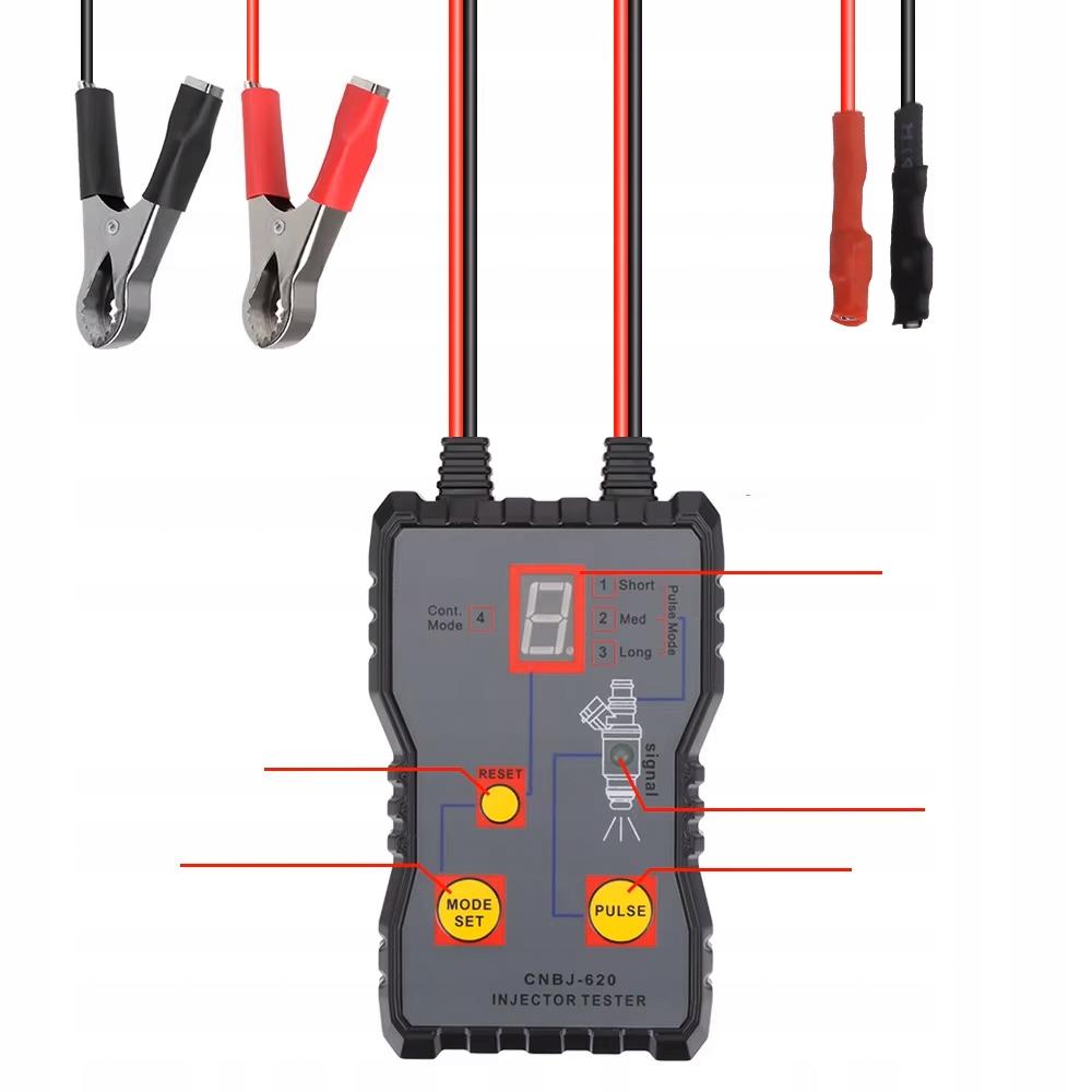 CNBJ 620 FUEL INJECTOR TESTER 4 Modes, 12V Power Supply, Diagnostics