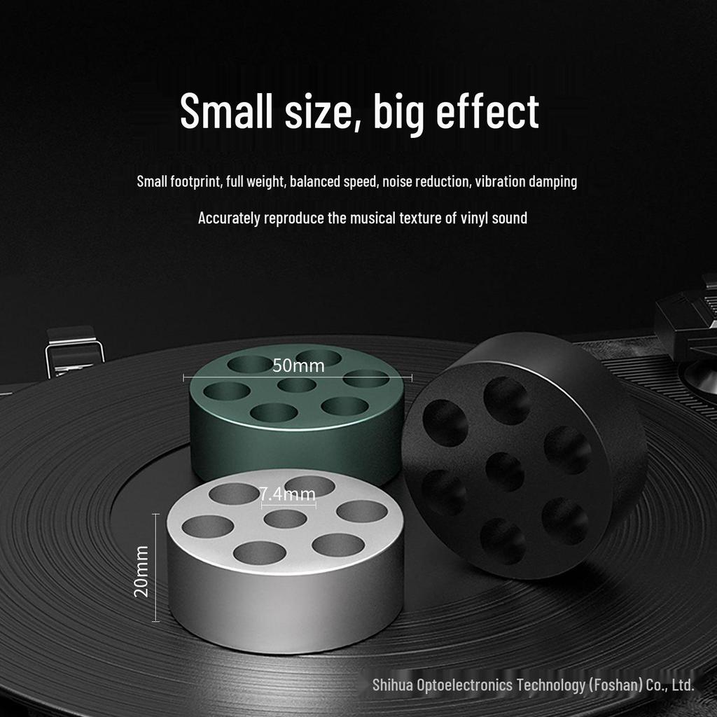 Aluminum Vinyl Record Weight LP Stabilizer - Shock Absorbing Turntable Accessory