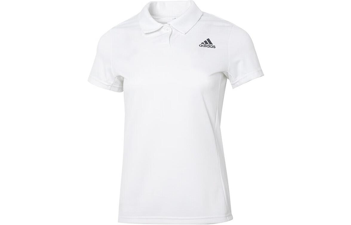 Adidas Polo Shirts Women s White Moderate Straight Fit HC2718 L