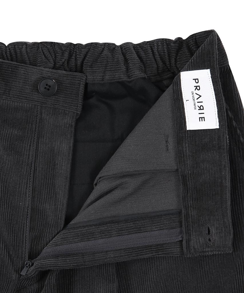 PRAIRIE Corduroy Wide Slacks (Charcoal)