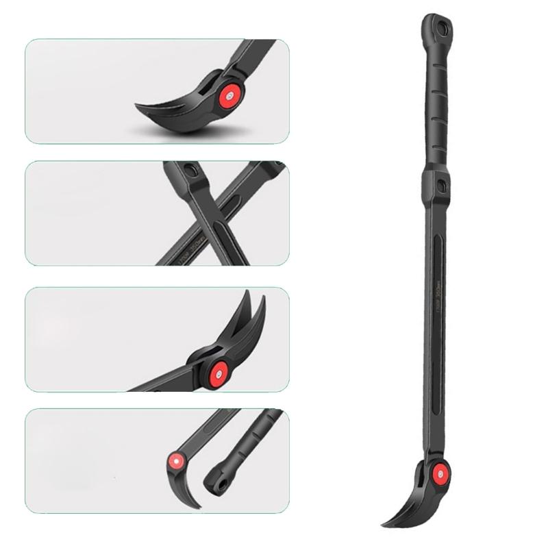 Adjustable Long Tire Pry Bar Tire Replacement Tool Car Pry Bar Heavy Duty Pry Bar Removal Hand Tool 14/18inch