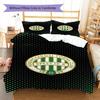 Ferencvárosi TC Pattern Bedding Set Quilt Cover Pillowcase Home Decor Gift (1 * Duvet Cover + 2 * Pillowcase, Without Core)