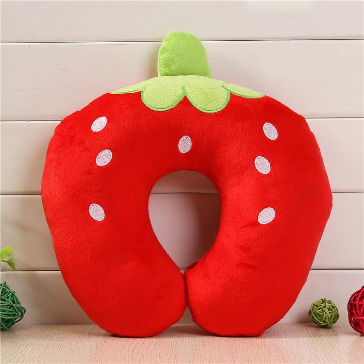 Cute Cartoon Neck Pillow for Travel - U-Shaped Cervical Support for Airplane & Train Nap