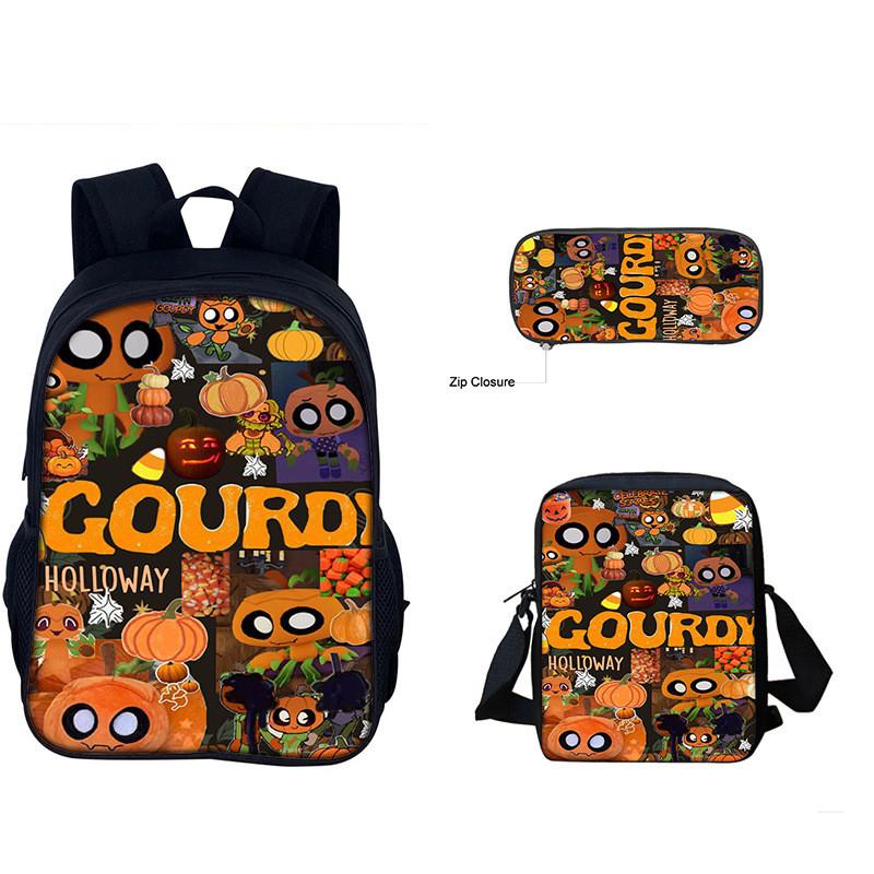 Dandys World Gourdy Childrens Backpack Pack With Cartoon Print And Waterresistant Material For Students