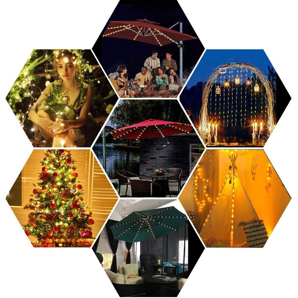 Lamps Pod Solar Umbrella Led Decorative Garden Home Garden Lamps