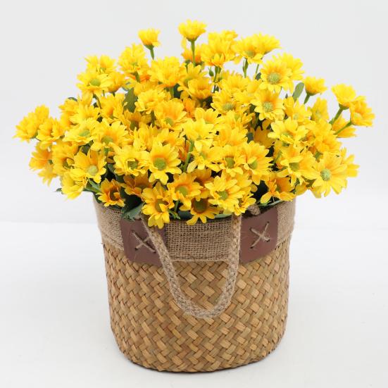 1/5/10Pcs Fall Artificial Flower UV Resistant Fake Plastic Flower Home Wedding Party Table Centerpiece Indoor Outdoor Faux Bloom Decoration