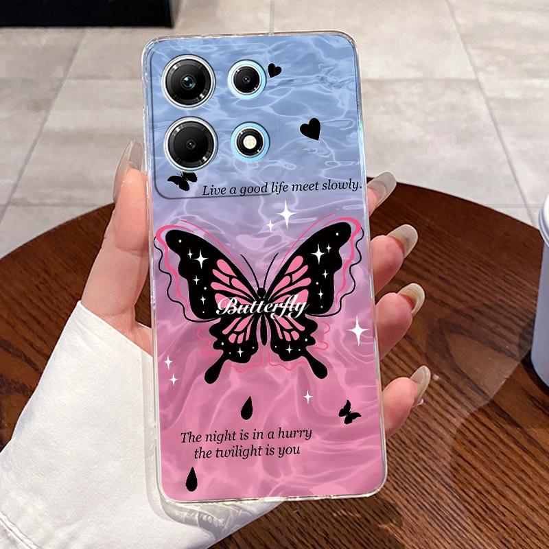 For Infinix Note 30 Case X6833B X6716B X6711 Note30 5G Lovely Cartoon Transparent Soft TPU Phone Case For Infinix Note 30 Cover