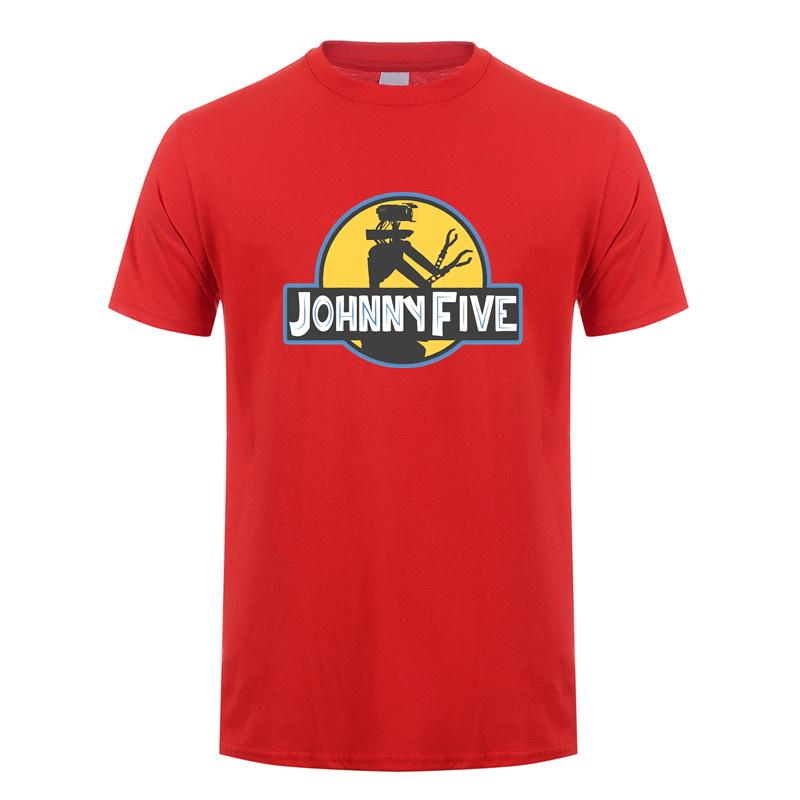 Lustiges Johnny 5 T-Shirt Unisex Streetwear Tops Sommer Kurzarm Baumwolle Geburtstagsgeschenke Johnny Five T-Shirt DY147
