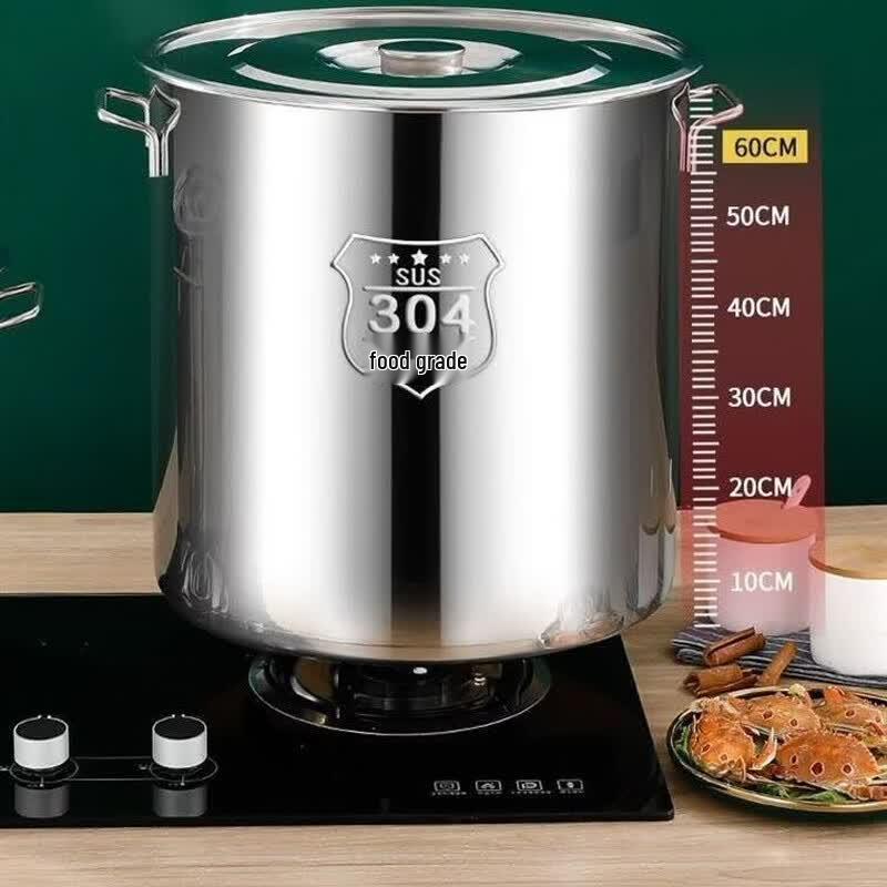 Jingzhouyuan Extra Thick 304 Stainless Steel Stockpot with Lid