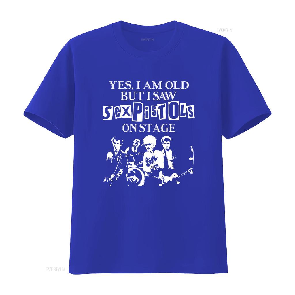 Sex Pistols Rock Band On Stage T Shirt Vintage Punk Style Hip Hop Black S 234XL YES I AM OLD BUT SAW vintage Washed Versatile