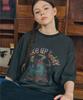 CPGN STUDIO Wake Up Teddy Pigment Short Sleeve T-Shirt Smoke Black