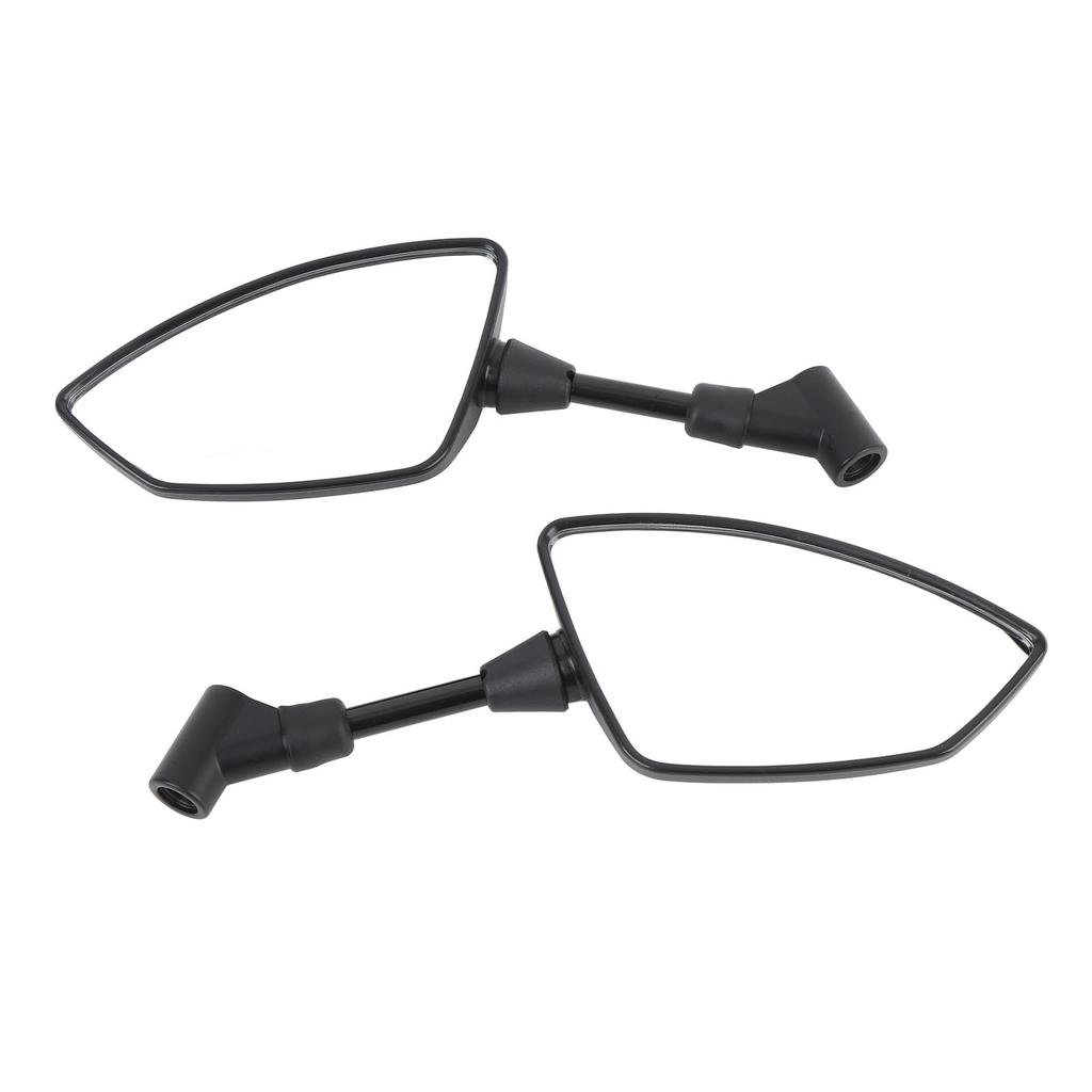 Universal Motorcycle Rear View Mirrors Shatter Proof 360 Deg Adjustable Wide View with M8 M10