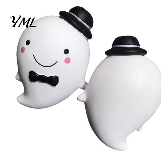 Stress Relief Squeeze Toys Halloween Ghost Ball Toy, Anxiety Soft Cartoon Sensory Fidget Toy for Party Favors Desk