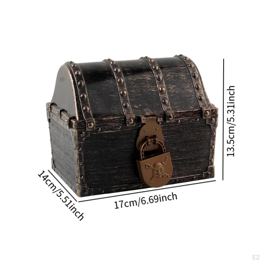 Chest, Toy, Pirate Decoration, Water Pool Game, Multifunction, Accessories, Jewelry Box, Box for