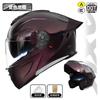 Full-Face Motorcycle Helmet With Flip-Up Visor DOT ECE Certified All-Season Thermal Liner Men Women