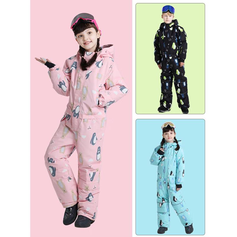 Phibee Kids  Cartoon Penguin One-Piece Ski Suit