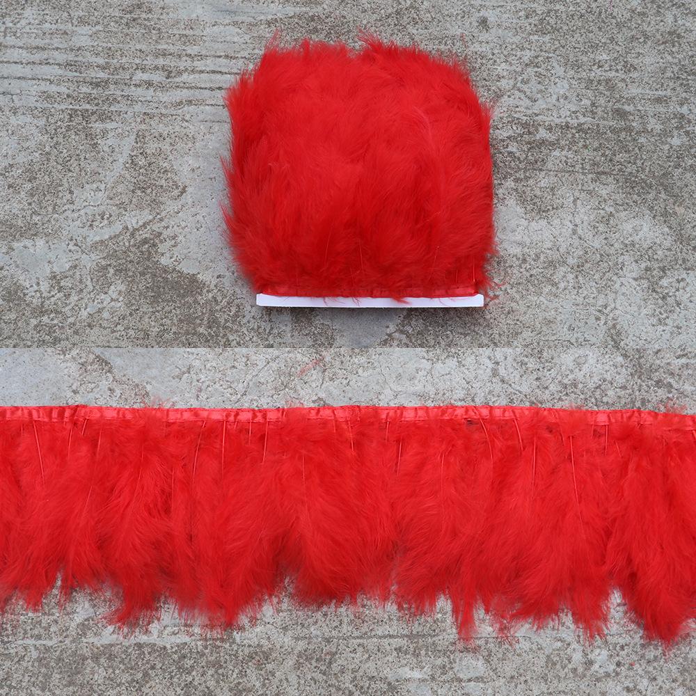Turkey Feather Tip Tail Velvet Edge Colorful Diy Clothing Accessories