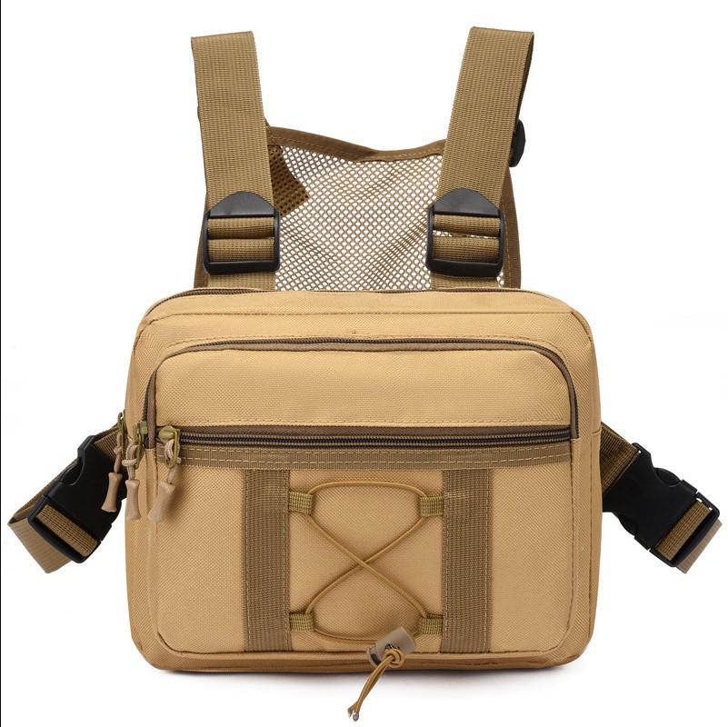 Camouflage Tactical Chest Bag and Sports Vest Combo