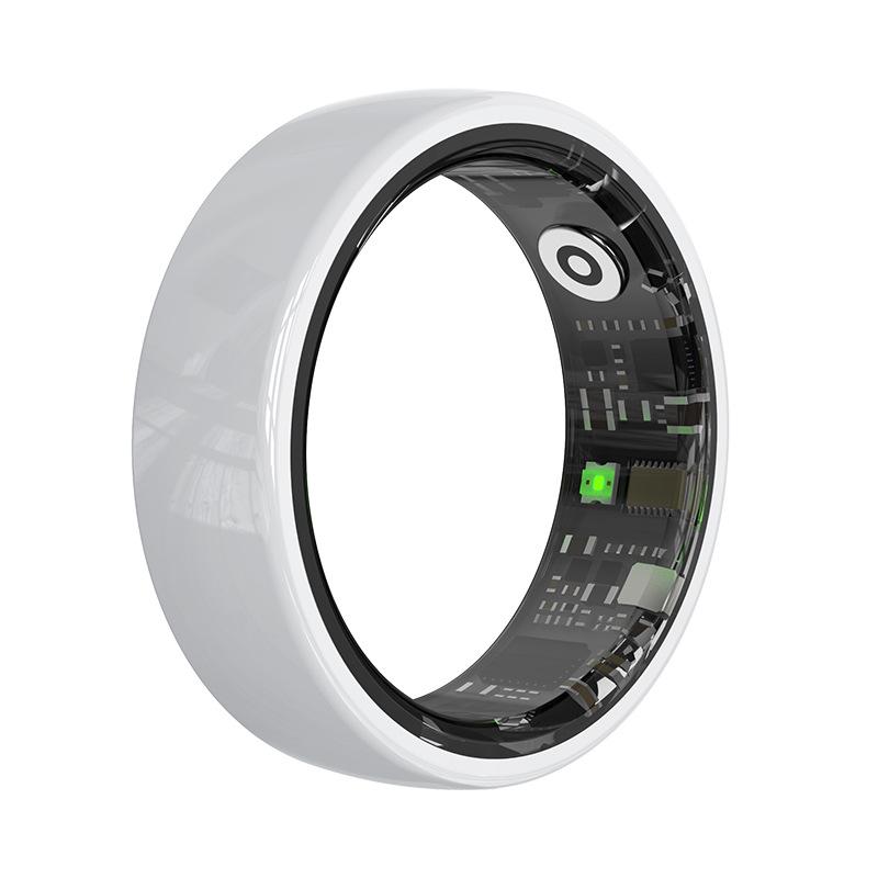 R12 All-Weather Ceramic Smart Ring: Health, Pedometer, Heart Rate & Sleep Monitor