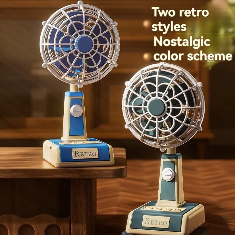 

3-Speed Settings Retro USB Fan Silent Operation Mini Fan New Handheld Fan Summer Use