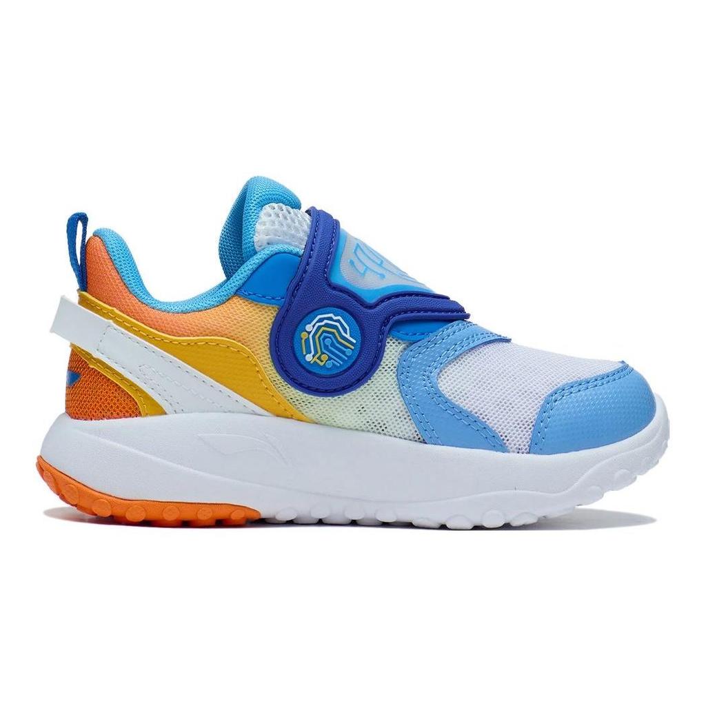 Li Ning Comfortable Versatile Breathable Lightweight Casual Shoes Kids Shoes Blue Orange YKNT048-3
