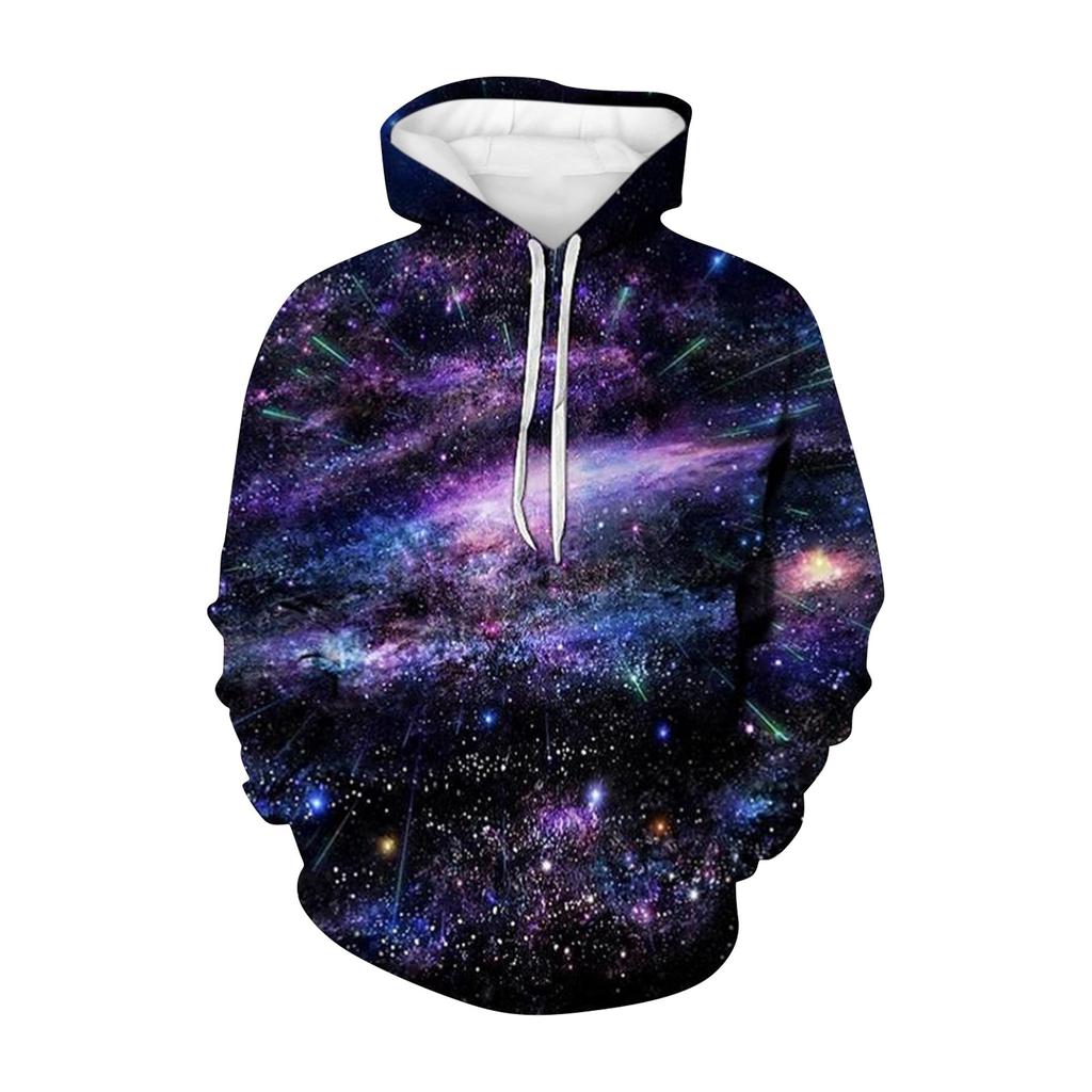 3D Sweater Vortex Print Long Sleeve Hoodie Men's Sportswear