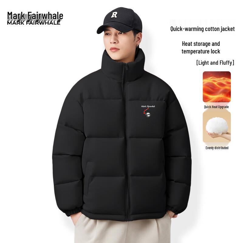 

Mark Fairwhale Men s Retro Loose Fit Padded Winter Jacket L