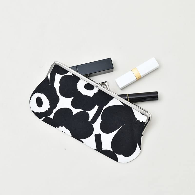 Silmalasi Kukkaro Mini Unikko Purse Pouch for Women F Black x White [marimekko] 52_1_52229291496