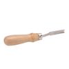 Wide Mouth Leather Edge Beveler Wooden Handle Durable Steel Incisive Cutting Edge Reasonable Angle Edge Skiving Beveler