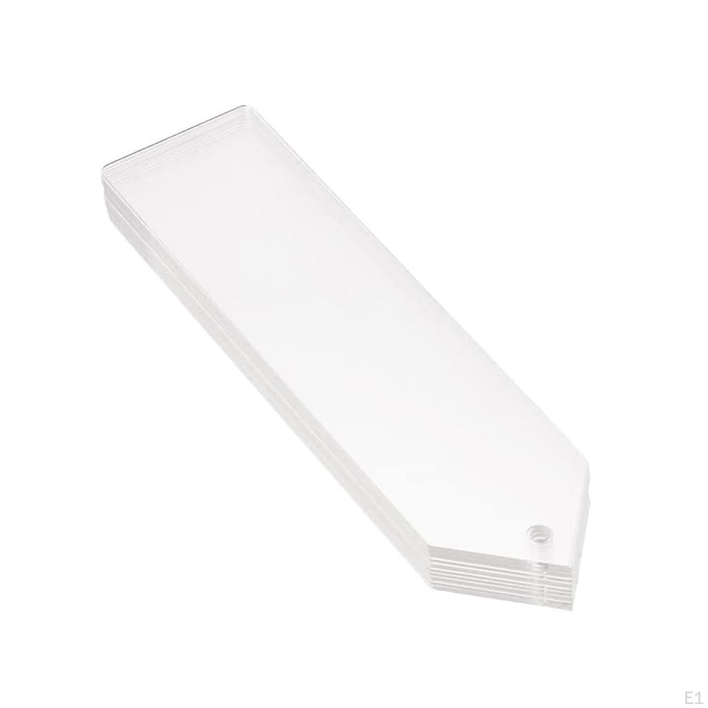 20pcs Acrylic Blank Bookmarks with Colorful Tassels, Sublimation Hole for DIY Crafts