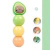 1 Stück 3 Farben Niedliches Avocado-Themen-Highlighter-Set für Schüler - Lustige Cartoon-Graffiti-Marker.