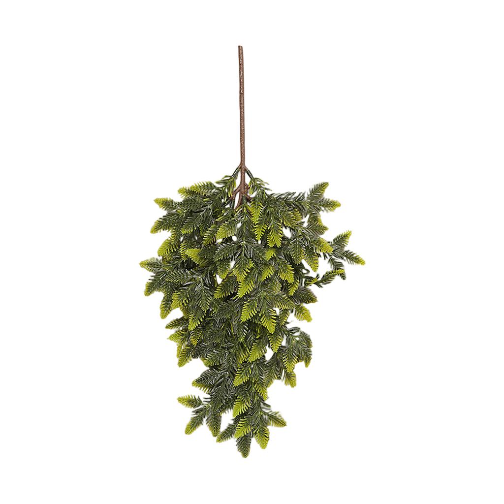 Christmas Teardrop Swag,Faux Needles Norfolk Teardrop Wreath,Artificial Swag Wreath Teardrop Door Swag For Front Door Home Wall Hanging Decor