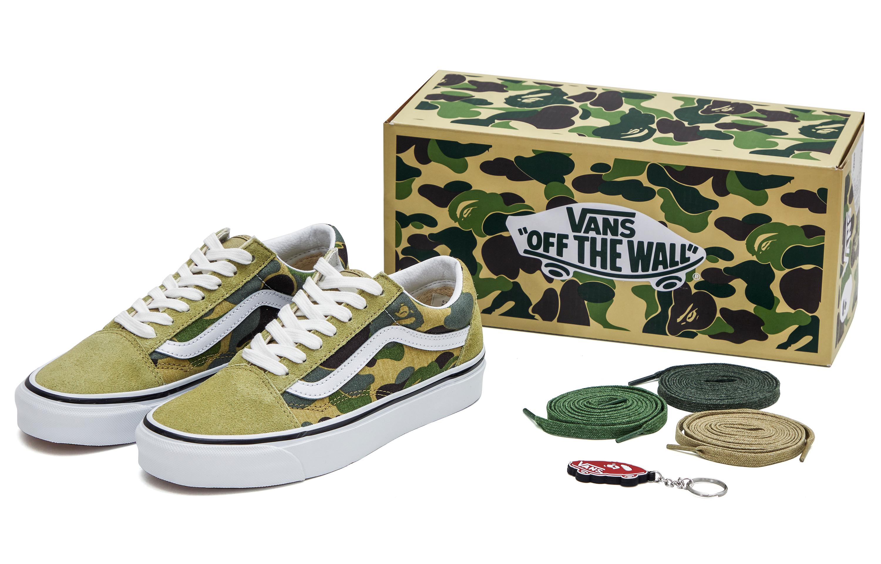 

Old Skool Bape x Old Skool Vans 36 Dx Зеленый камуфляж VN0A54F37BE 36.5
