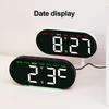 LED Alarm Clock with Large Screen Easy-to-Read Temperature Display Dimming 12/24h Bedroom Desk Clock