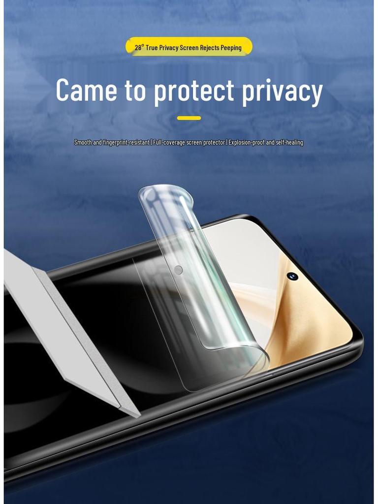 Moto Edge70/Signature HD Anti-Peep Weichfolie & G100 Hydrogel Sichtschutz-Displayschutz