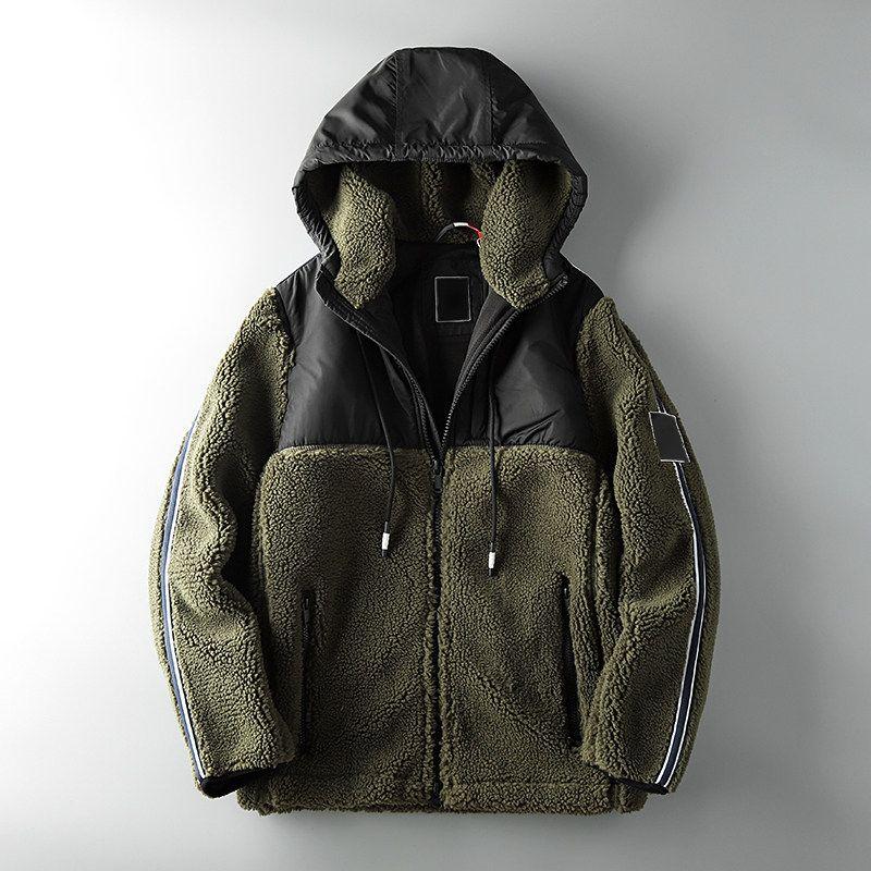 Men's Stitching Jacket Thick Fleece Jacket