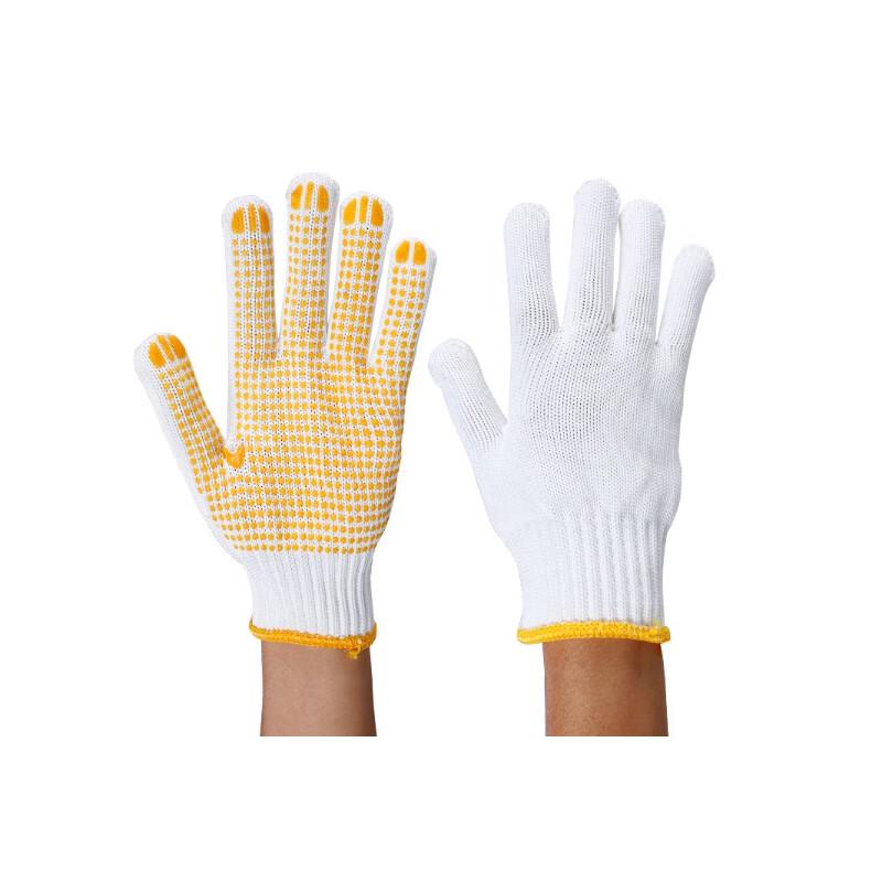 SAFEMAN 71008D Nylon PVC Dotted Work Gloves One Size