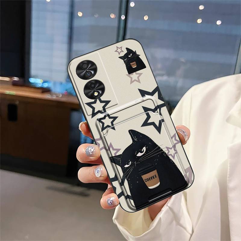 Graffiti Waterproof Phone Case For TCL 40 NxtPaper 4G/50 SE Card Sleeve Silicone Soft Case Anti-knock Fashion Design TPU