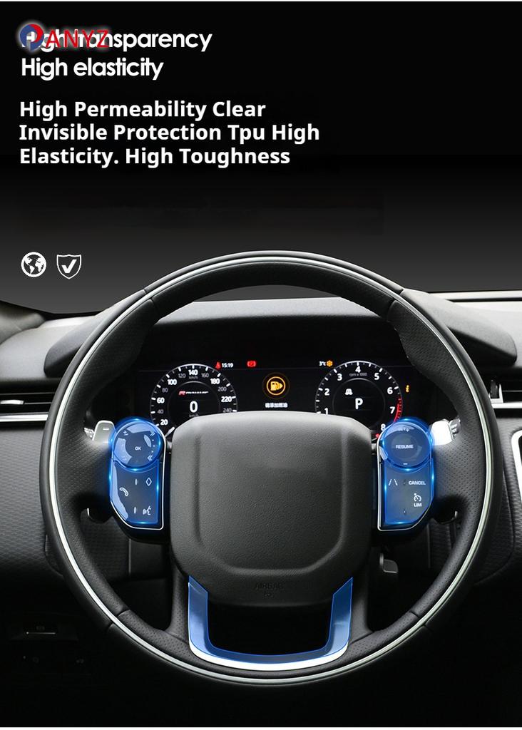 BGM3  For MG All New RX5 2023 2024 Accessories Interior Film Transparent TPU Gear Panel Navigation Center Console PPF Protection