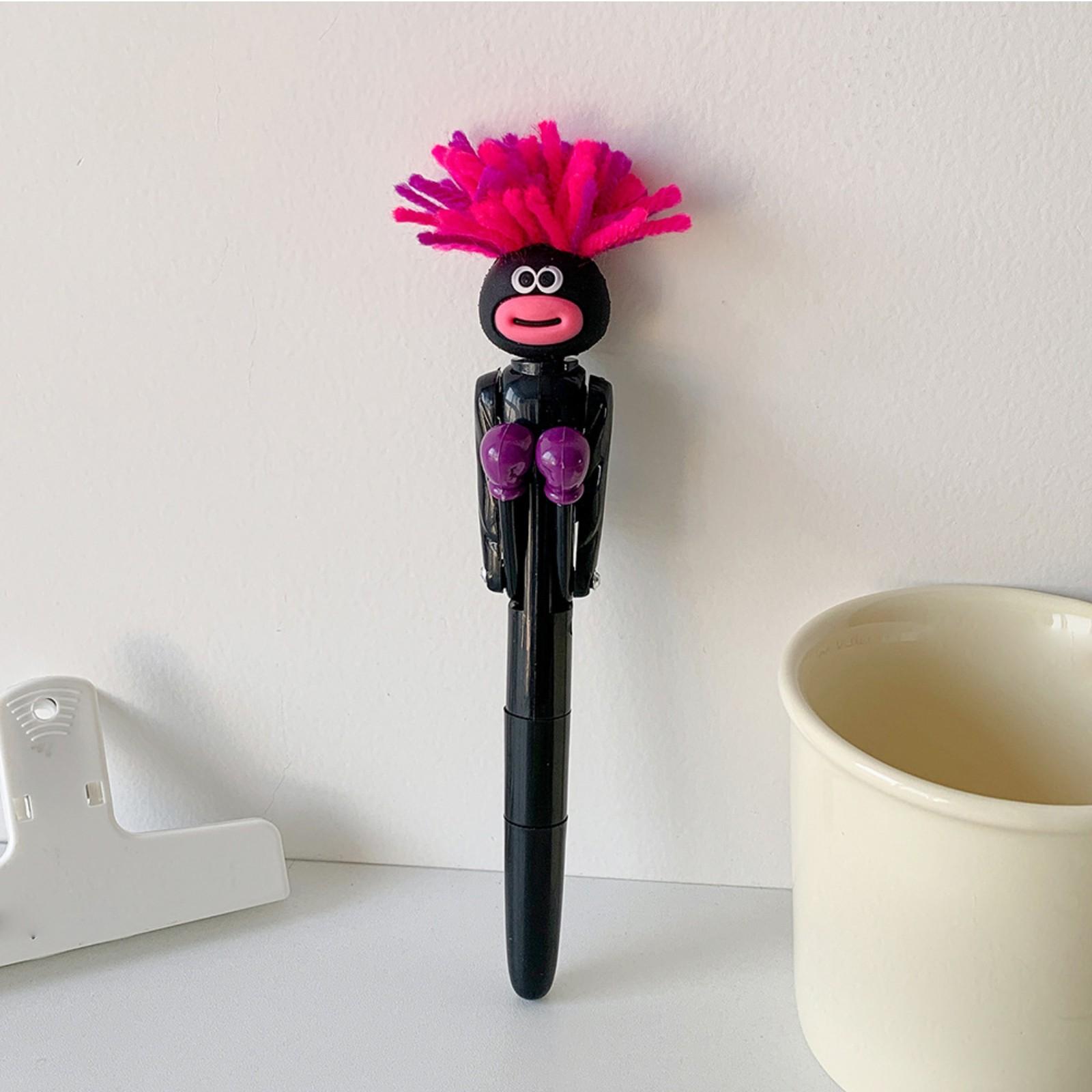 

Шариковая ручка, ручка для плавного письма, интерактивная боксерская ручка, ручка для плавного письма, забавная ручка для снятия стресса, подходит для домашнего обучения, 1 мл One Size чёрный