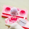 Homemade Silicone Cartoon Cute Ice Pop Molds Popsicle Molds Ice Trays Ice Cream Maker Frozen Holder Mould Kitchen Tools