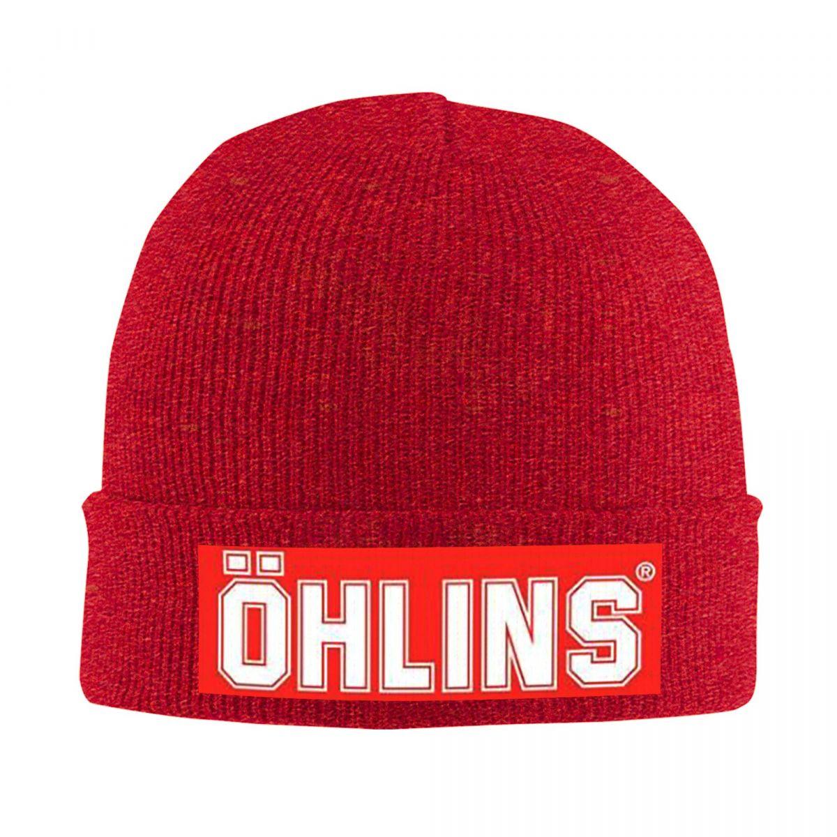 

Ohlins Logo Warm Knitted Cap Fashion Bonnet Hat Autumn Winter Outdoor Beanies Hats for Unisex Adult One Size