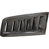 GSRECY Universal Hood Vent Scoop Kit Air Flow Intake Louvers Hood Trim Cover Compatible with Focus RS ST MK2 Style (Carbon Fiber Look)