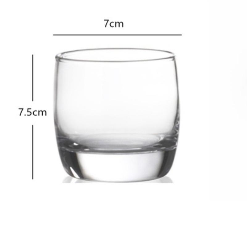 

200ml/290ml Light Luxury Glass Cup Juice Beverage Cups Thick-bottomed Milk Coffee Cup Kitchen Bar Supplies for Friend Best Gift 1pcs