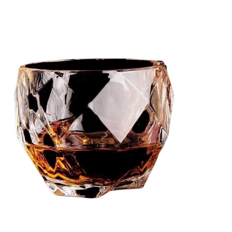 Crystal Whiskey Cup Home Bar Beer Water&Party Hotel Wedding Glasses Gift Beverages