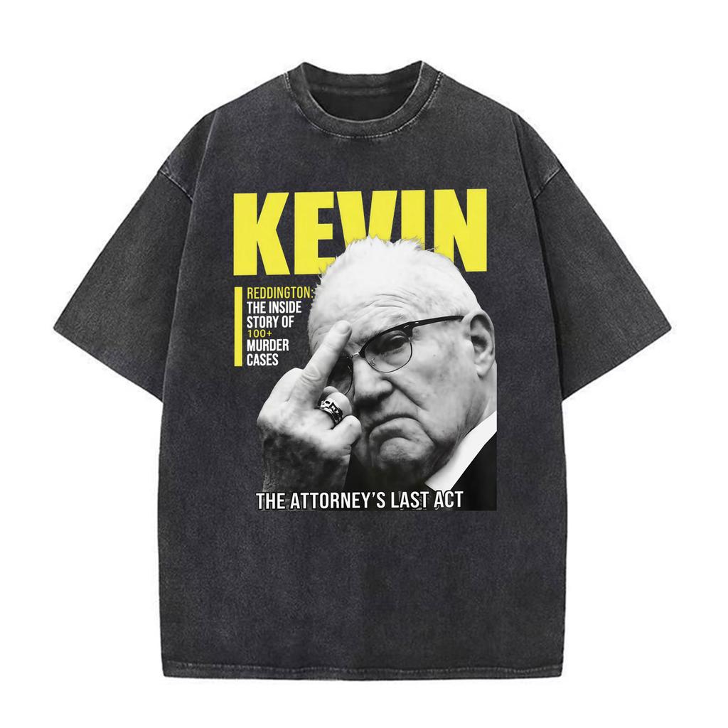 Vintage Washed Kevin Reddington 90s Graphic T-shirt Men Women Fashion Gothic Streetwear T Shirts Cotton O-Neck Oversized T Shirt