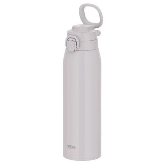 Thermos Water Bottle Vacuum Insulated Travel Mug Carry Loop 1L Light Gray JOS-1001 LGY