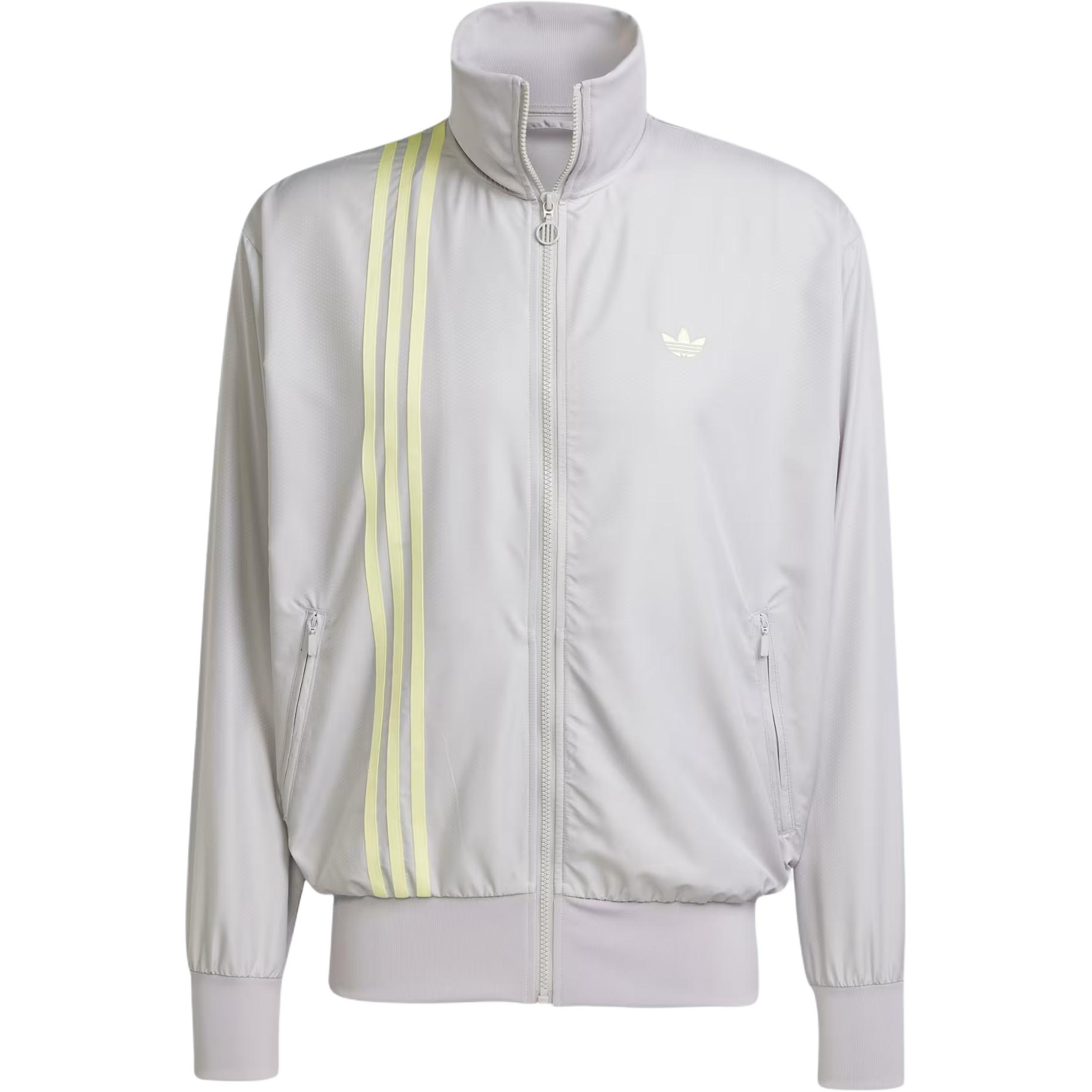 

Adidas Originals Firebird Track Top Fashion Loose Striped Stand Collar Jacket Men Jacket Gray JD1289 M