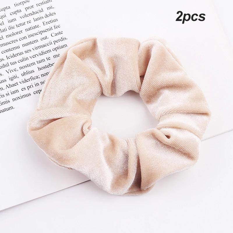 3Pcs/Lot Korean Winter Large Hair Bands For Women Girl Elastic Hair Ring Fashion Scrunchies Dating Party Headdress Accessories